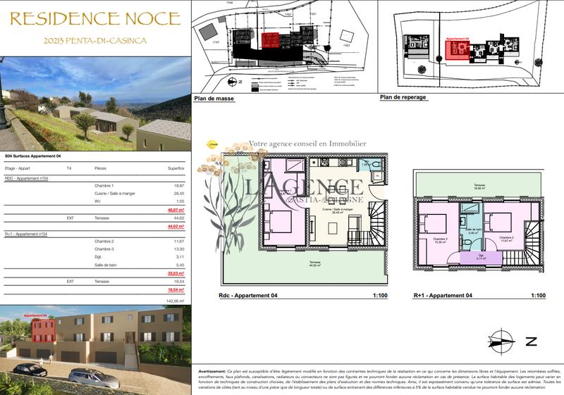 Appartement - 82 m² - 4 pièces