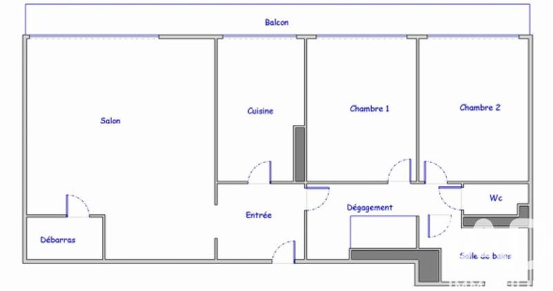 Appartement - 62 m² - 3 pièces