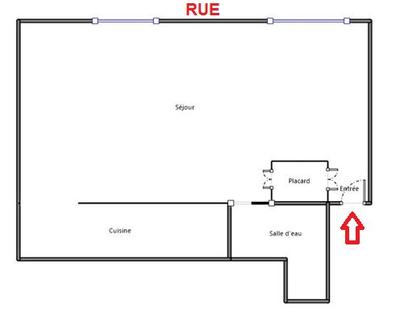 Studio - 24 m² - 1 pièce