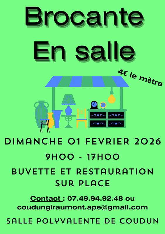 Brocante en salle