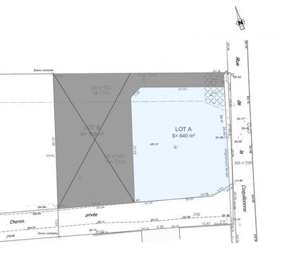 Terrain constructible - 640 m²