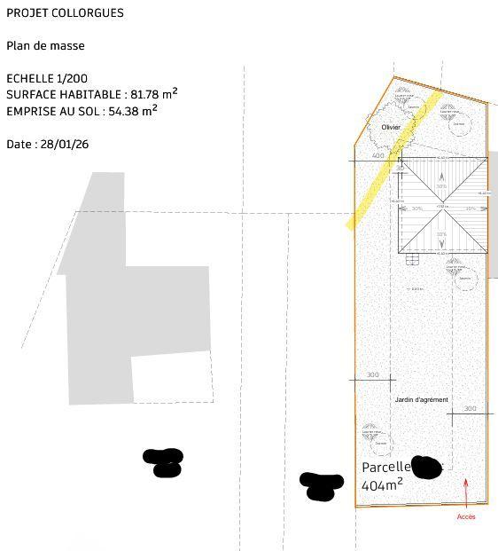Terrain constructible - 414 m²