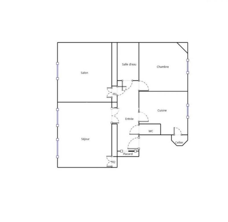 Appartement - 90 m² - 3 pièces