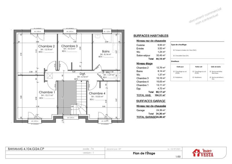 Maison - 110 m² - 5 pièces