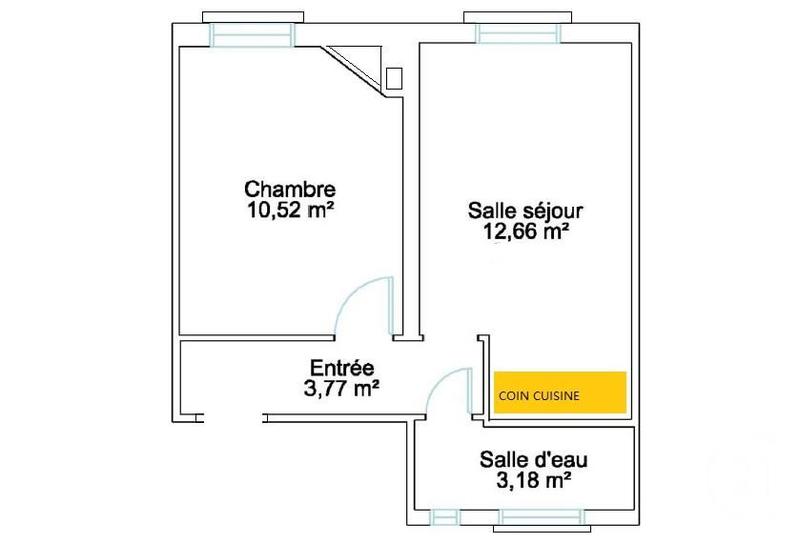 Appartement - 30 m² - 2 pièces