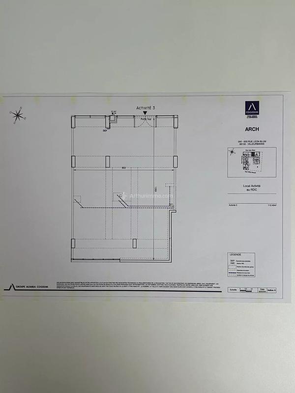 Bureau - 137 m² - 1 pièce