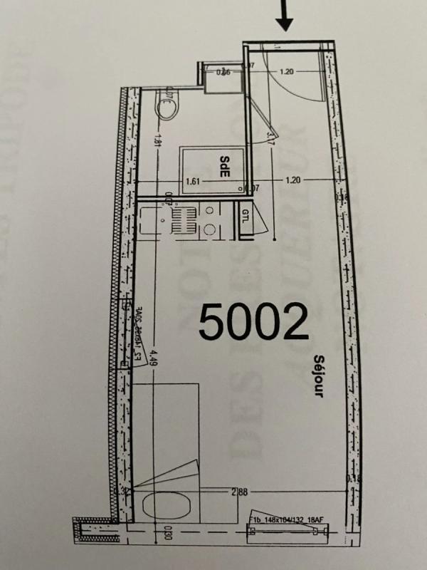 Studio - 19 m² - 1 pièce