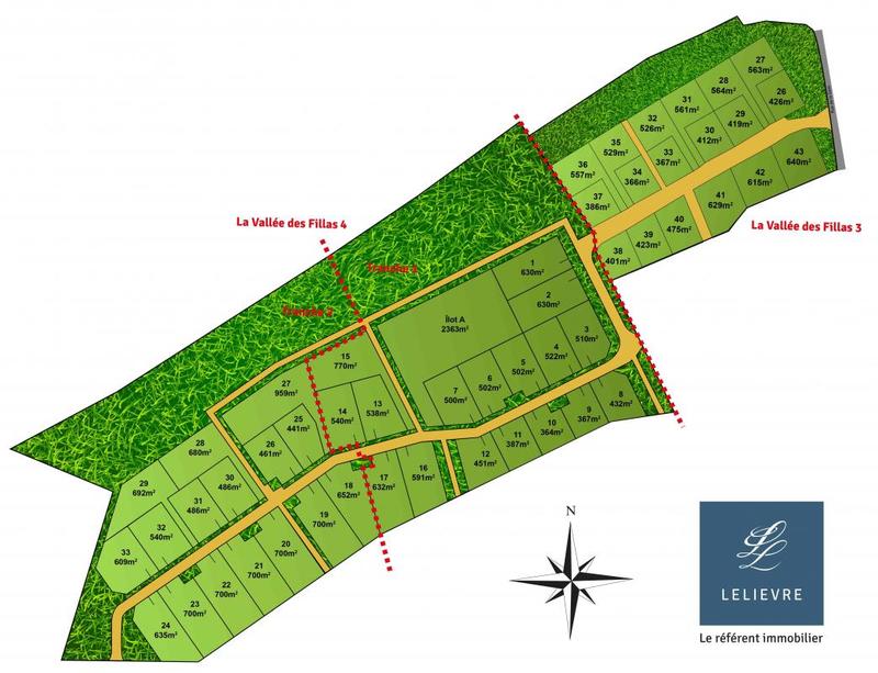 Terrain de lotissements - 700 m²