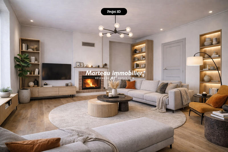 Maison - 80 m² - 3 pièces