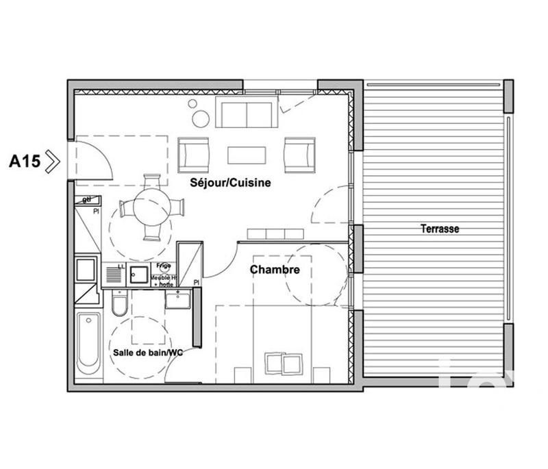 Appartement - 46 m² - 2 pièces