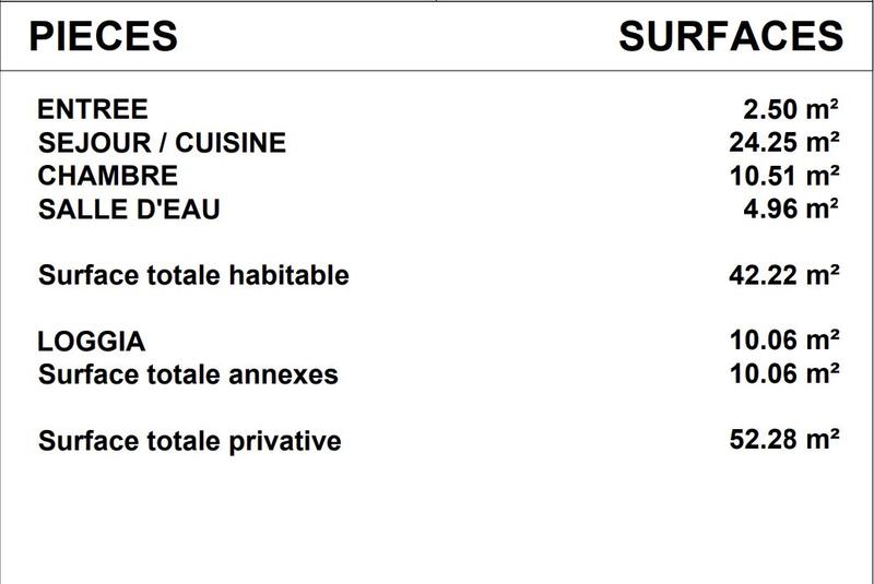 Appartement - 43 m² - 2 pièces