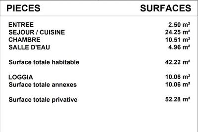Appartement - 43 m² - 2 pièces