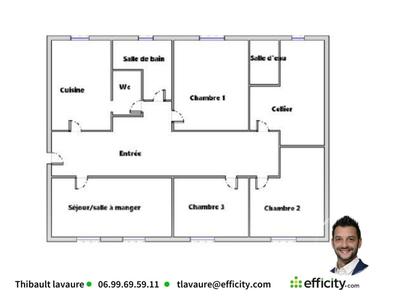 Maison - 100 m² - 4 pièces