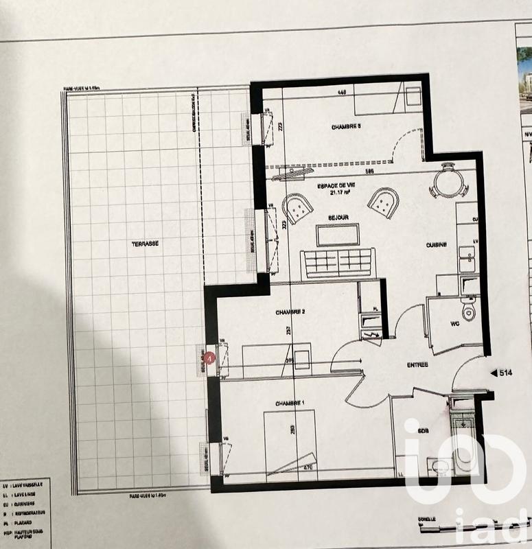 Appartement - 66 m² - 4 pièces