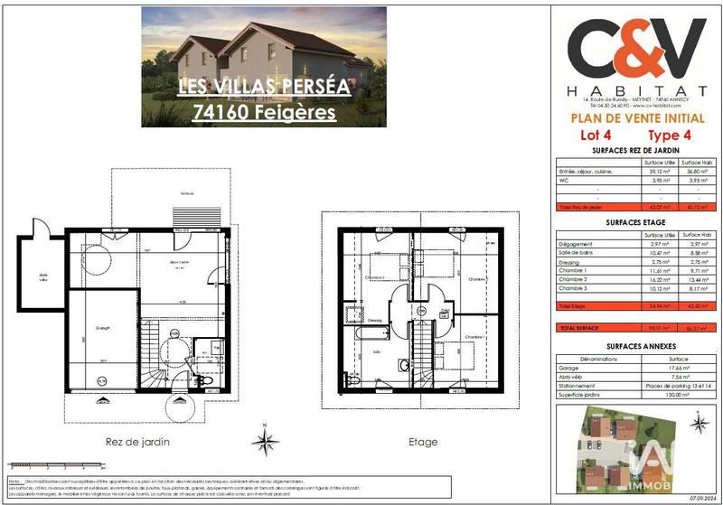 Maison - 100 m² - 4 pièces