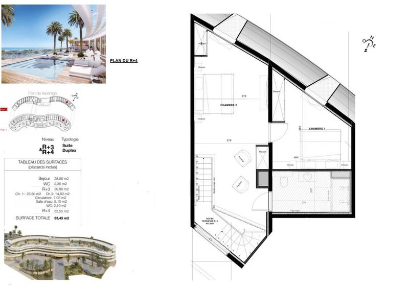 Appartement - 83 m² - 3 pièces