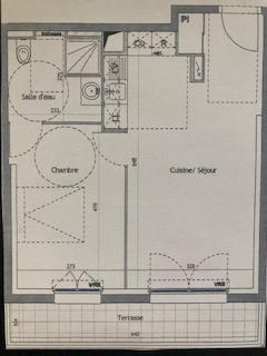 Appartement - 45 m² - 2 pièces