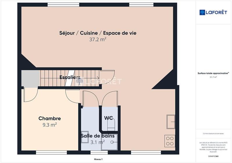 Maison - 80 m² - 4 pièces