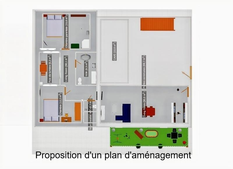 Appartement - 78 m² - 3 pièces