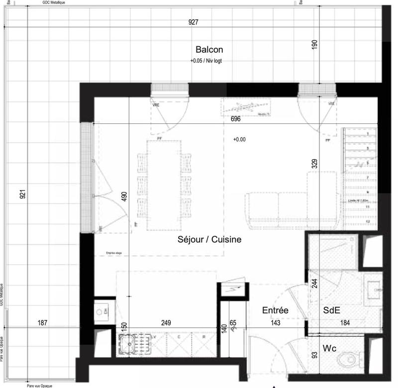 Appartement - 86 m² - 4 pièces