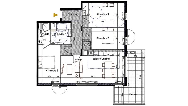 Appartement - 83 m² - 4 pièces