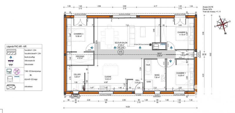 Maison - 108 m² - 5 pièces