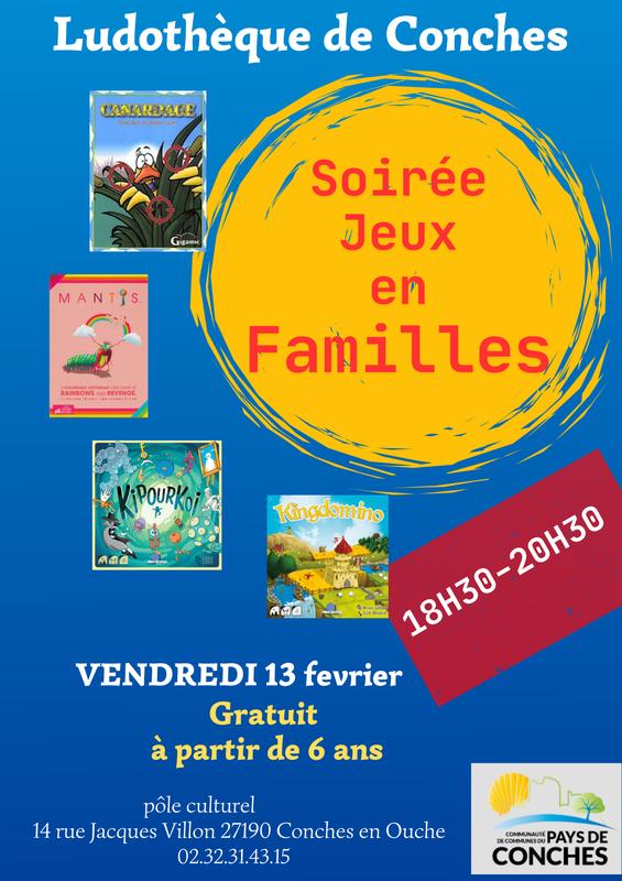 Soirée jeux en famille, 13.02.2026
