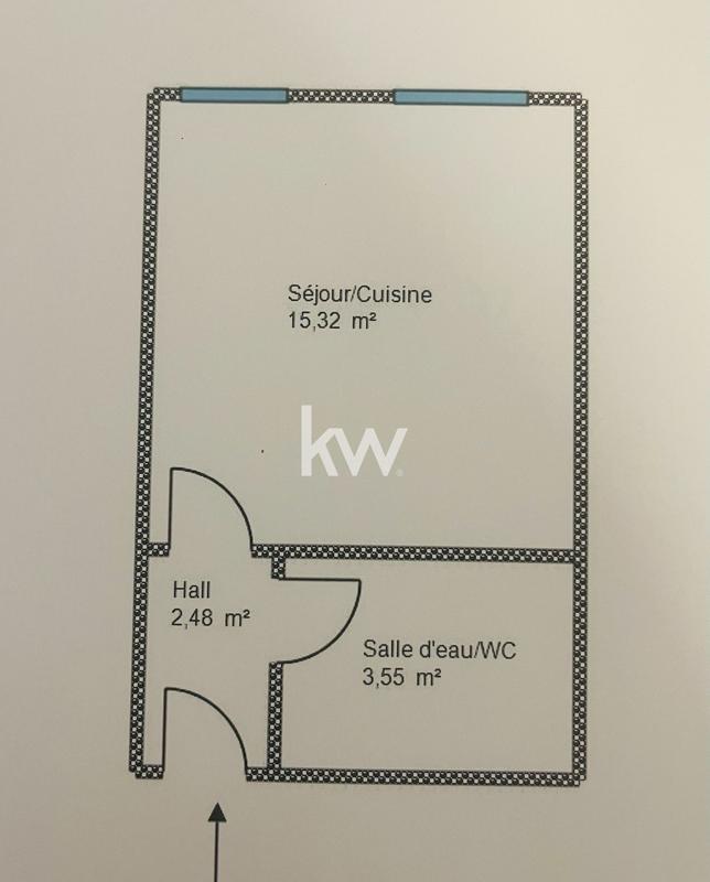 Appartement - 21 m² - 1 pièce