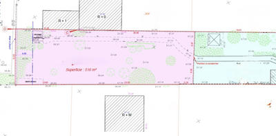Terrain - 516 m²