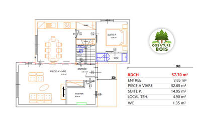 Maison - 113 m² - 5 pièces