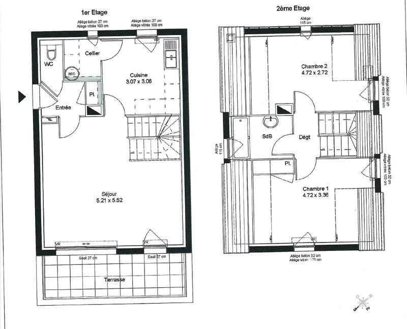 Appartement - 67 m² - 3 pièces