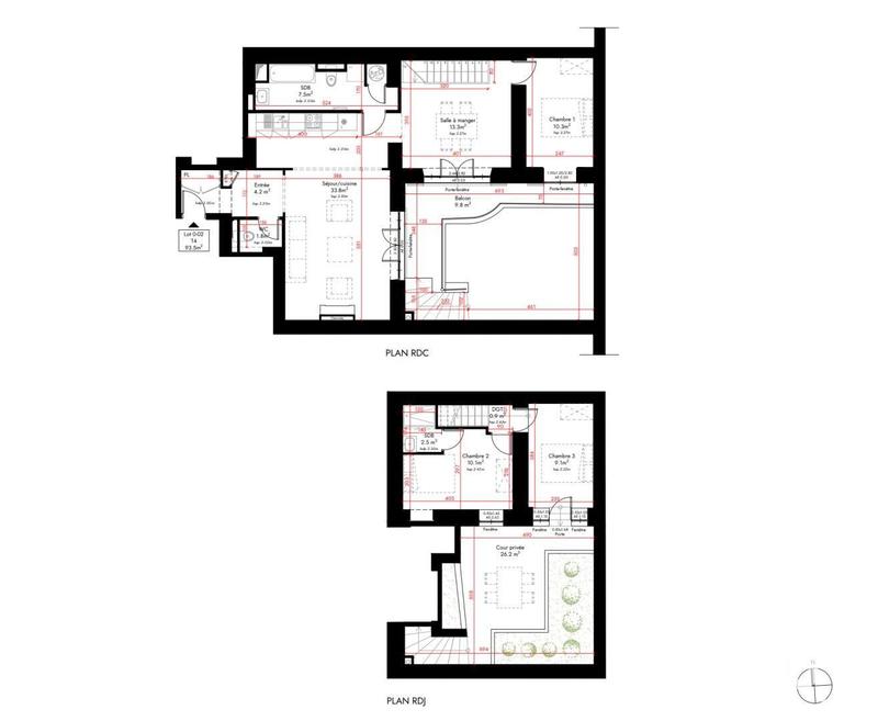 Appartement - 93 m² - 4 pièces