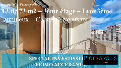 Appartement - 65 m² - 3 pièces