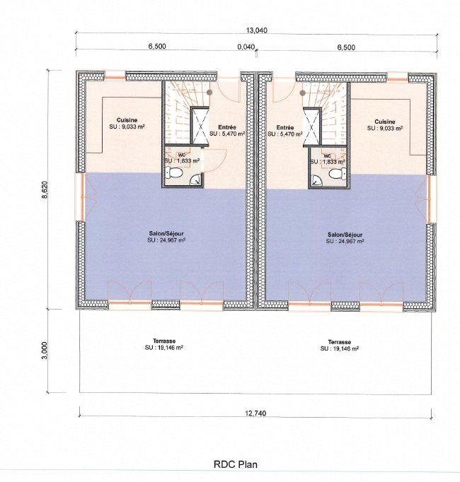 Maison - 88 m² - 4 pièces