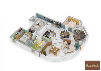 Appartement - 85 m² - 4 pièces