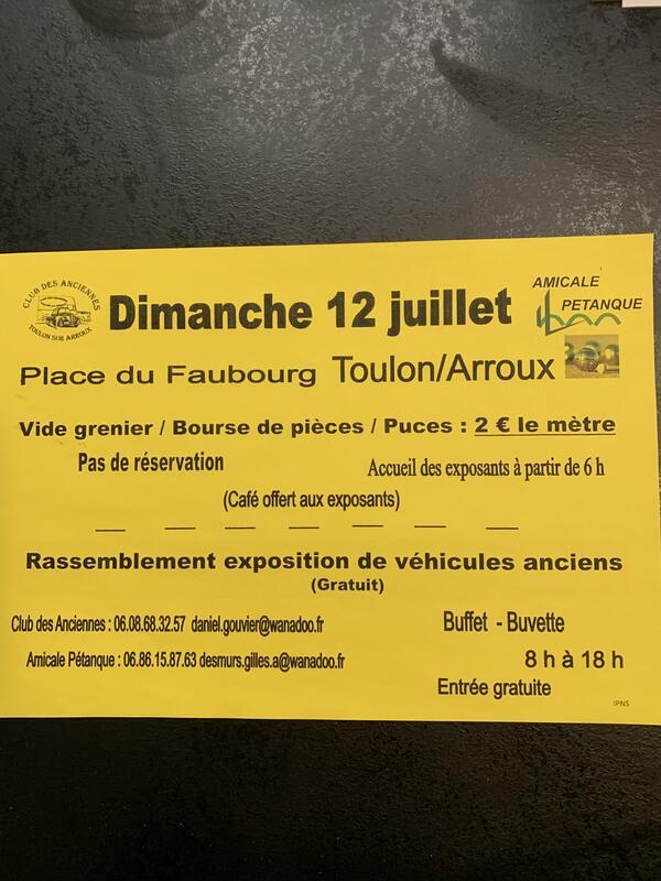 Vide grenier - bourse pièces - puces