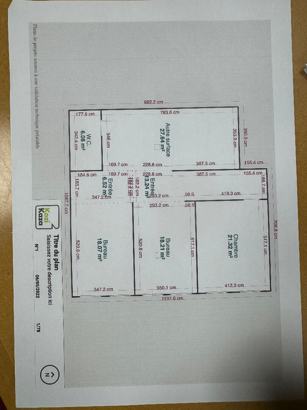 Bureau - 108 m² - 4 pièces