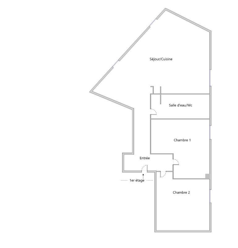 Penthouse - 57 m² - 3 pièces