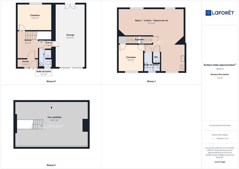 Maison - 80 m² - 4 pièces