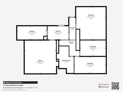 Appartement - 100 m² - 5 pièces