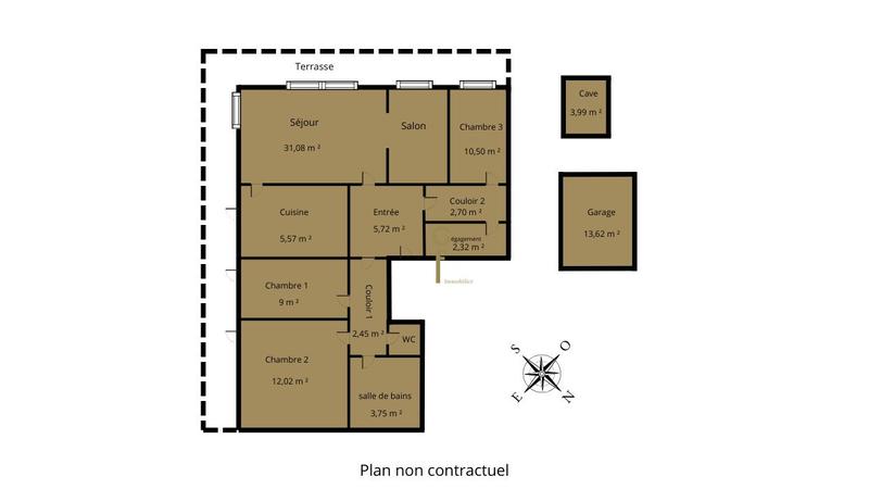 Appartement - 88 m² - 4 pièces