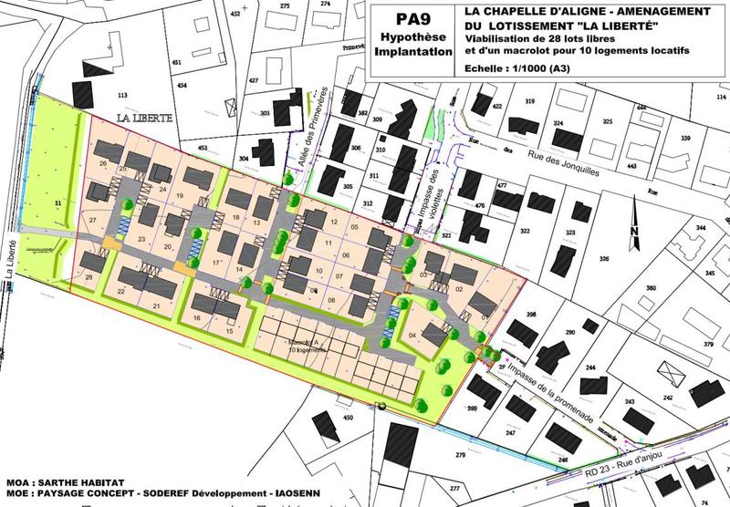 Terrain constructible - 390 m²