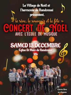 Concert de Noel &quot;Le rêve, le souvenir et la fête&quot; avec l’Ecole de musique de Randonnai