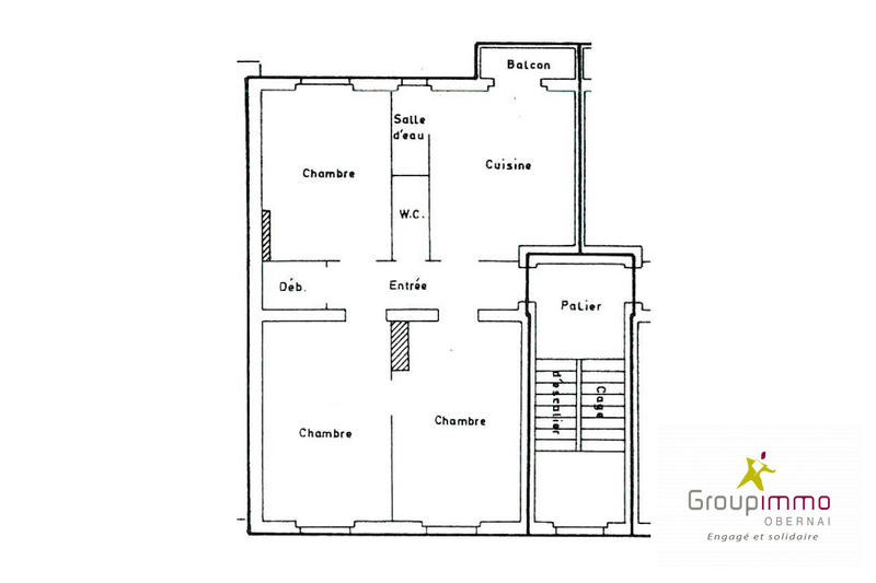 Appartement - 64 m² - 3 pièces