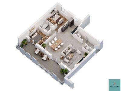 Appartement - 72 m² - 3 pièces