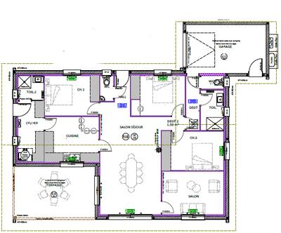 Maison - 105 m² - 4 pièces