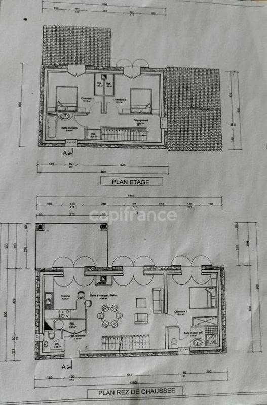 Maison en pierre - 170 m² - 4 pièces