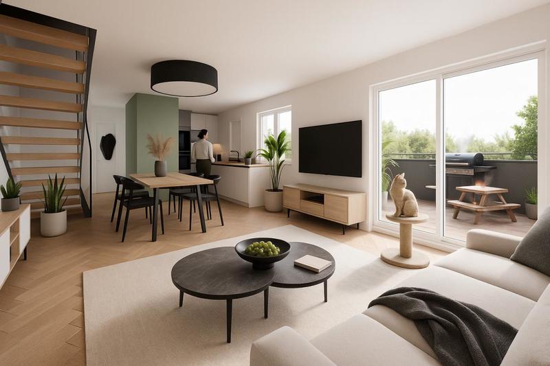 Appartement - 65 m² - 3 pièces