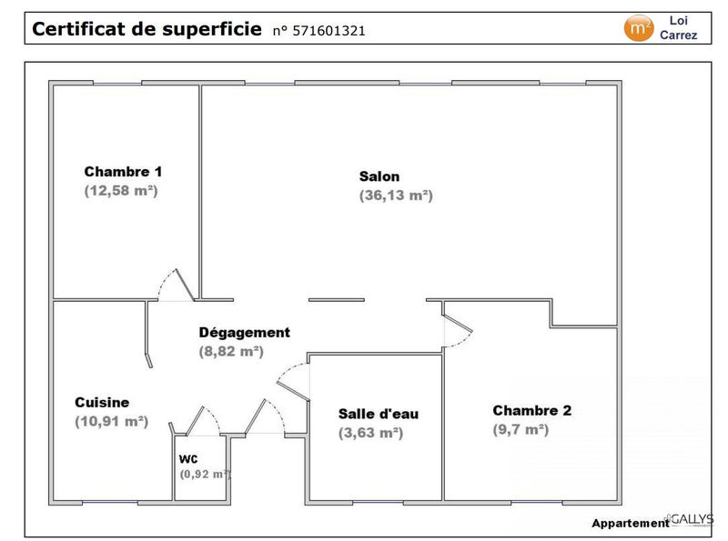 Appartement - 83 m² - 4 pièces