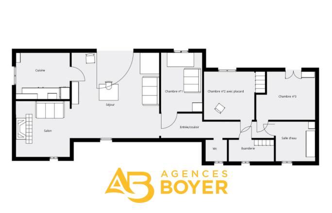 Maison - 104 m² - 4 pièces